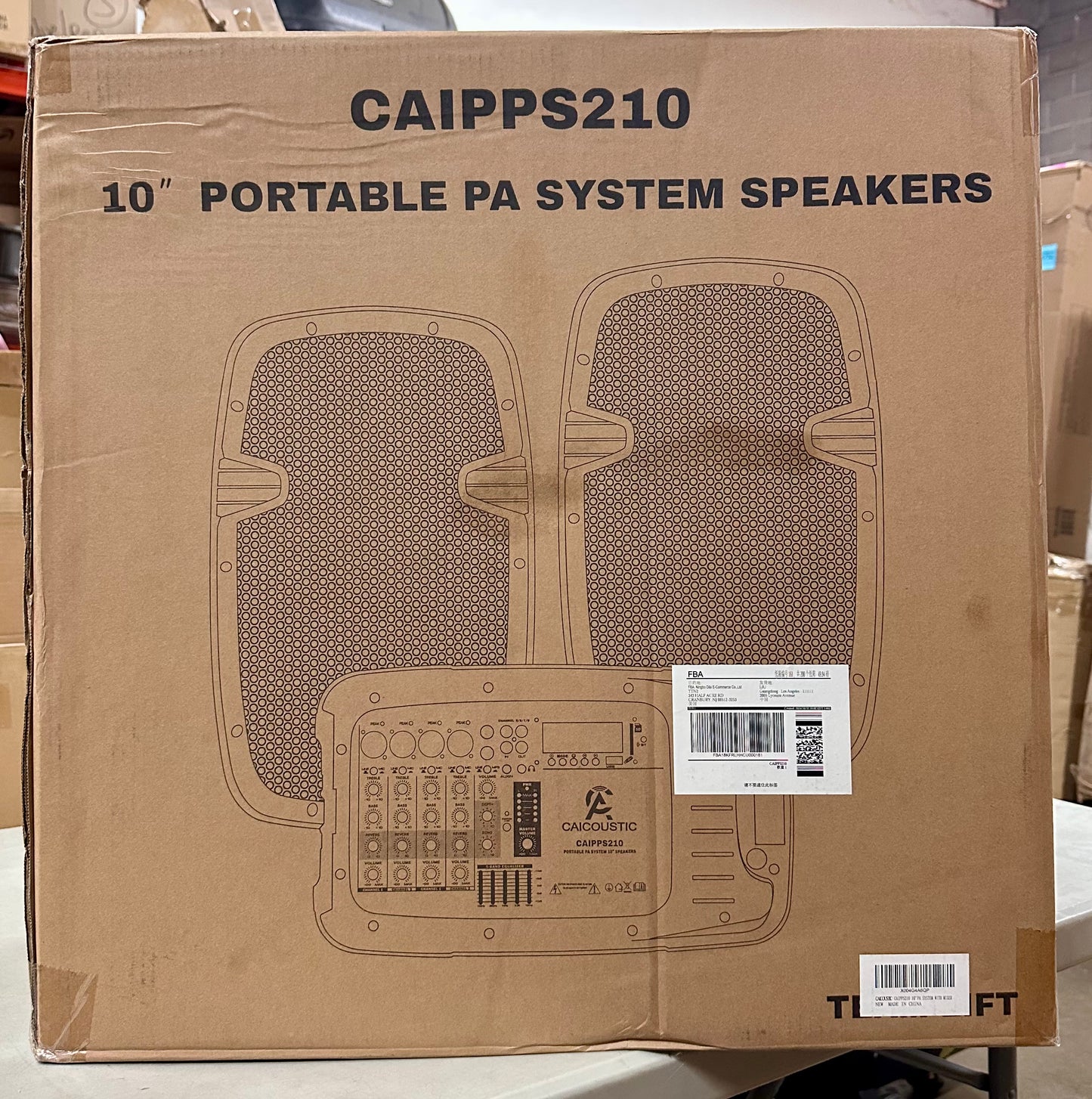 8-Channel Portable PA System with Bluetooth, Microphone, 2 Speaker Stands, USB, Reverb/Delay Effects
- Perfect for Outdoor Events, Parties, Weddings, Church Services (2 x 10 Woofers) (R676)