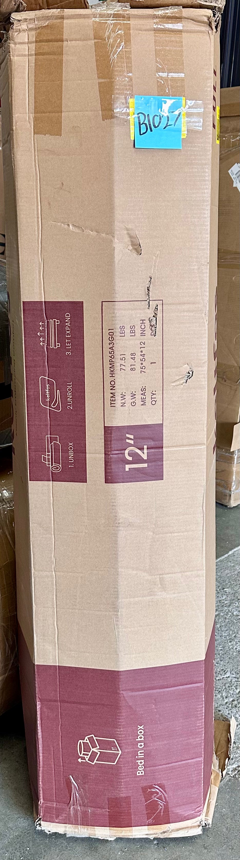 Full Size Mattress, 12” (B1027)