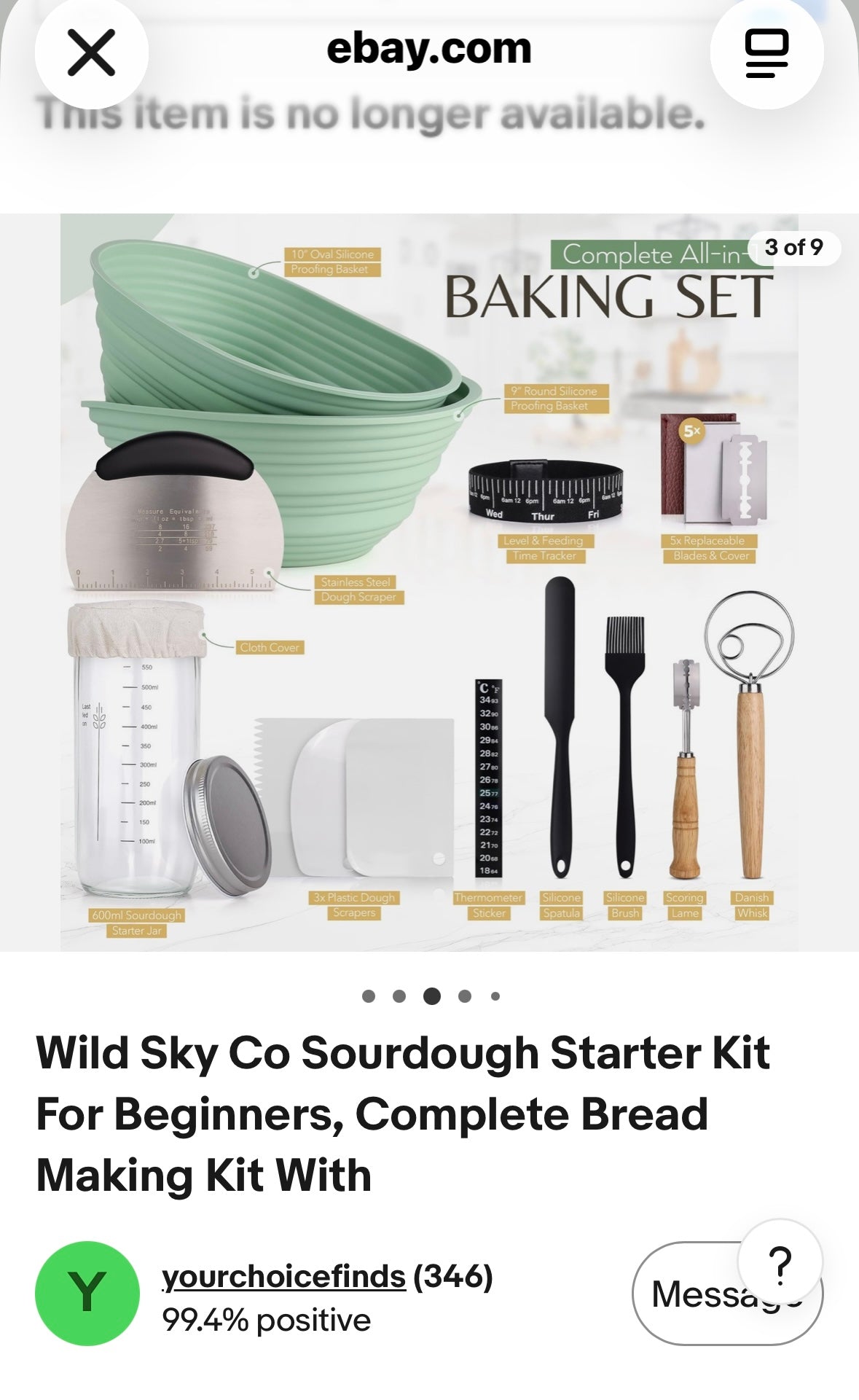 Wild Sky Co Sourdough Starter Kit For Beginners, Complete Bread Making Kit