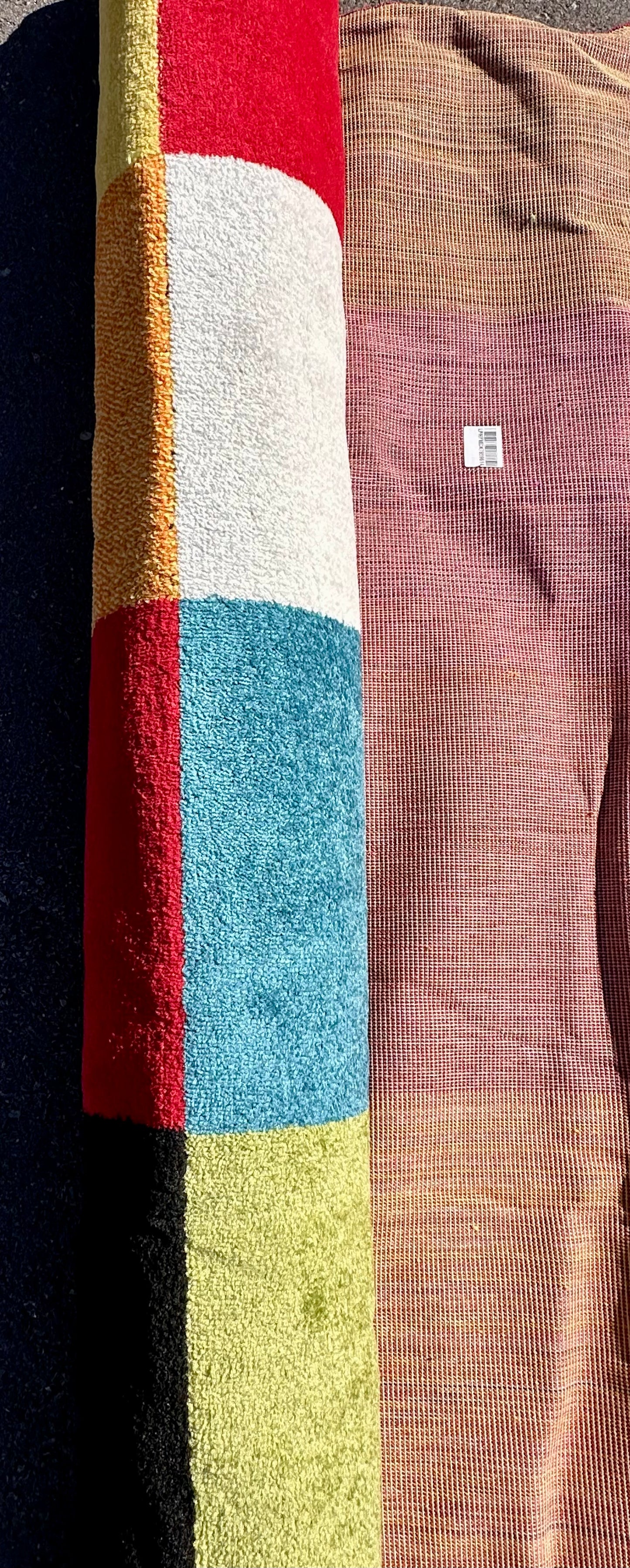 Modern Squares Multi Geometric Area Rug (7'10" x 10'6"), Abstract Checkerborad Boxes, Bright Living Room, Nursery, Bedroom Carpet, Soft, Durable Stain, Fade Resistant, Shed Free, Easy Clean (L1053)