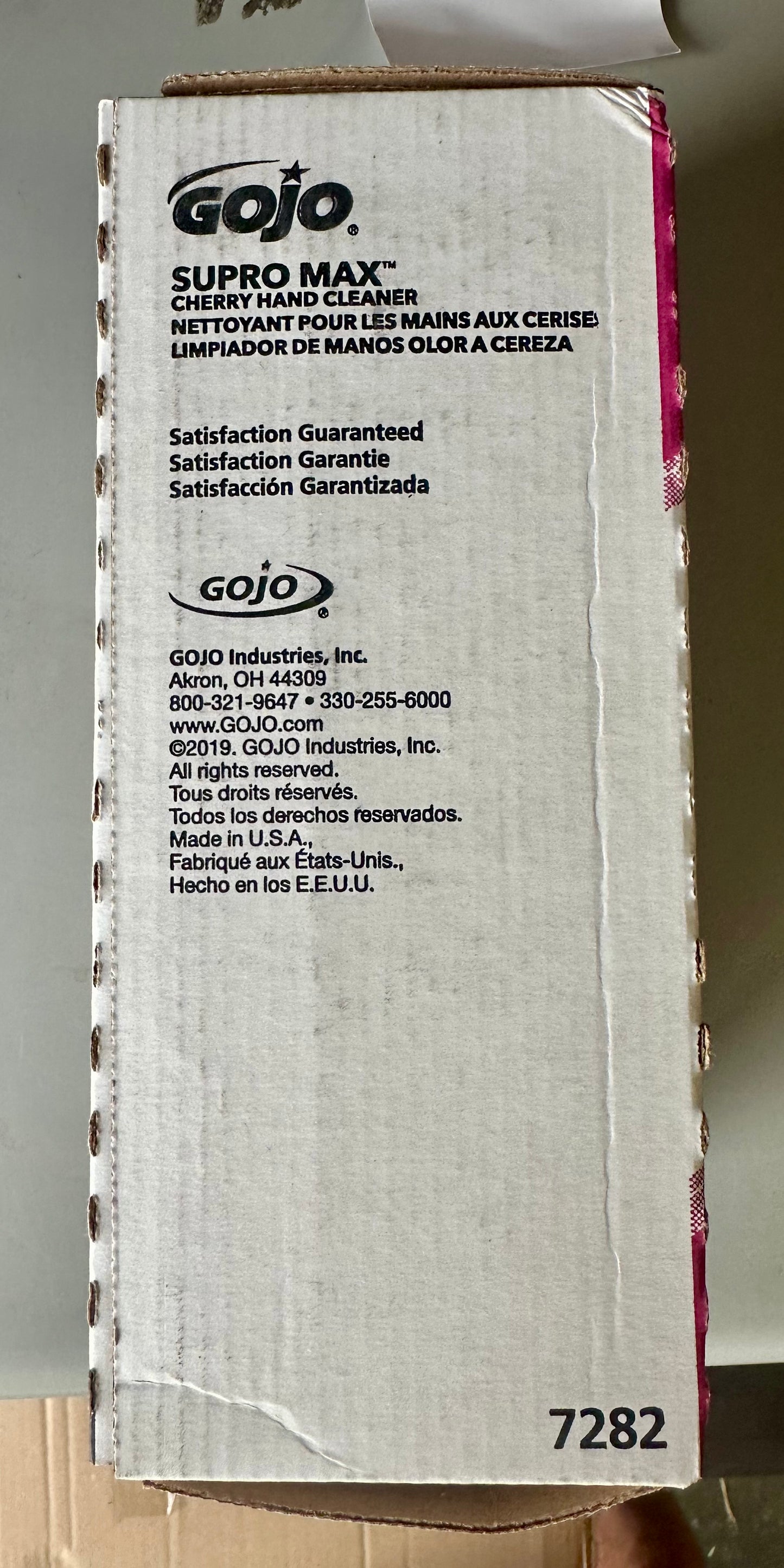 Gojo Supro Max Cherry Lotion Hand Cleaner 1 Pack 2000 ml Refill
