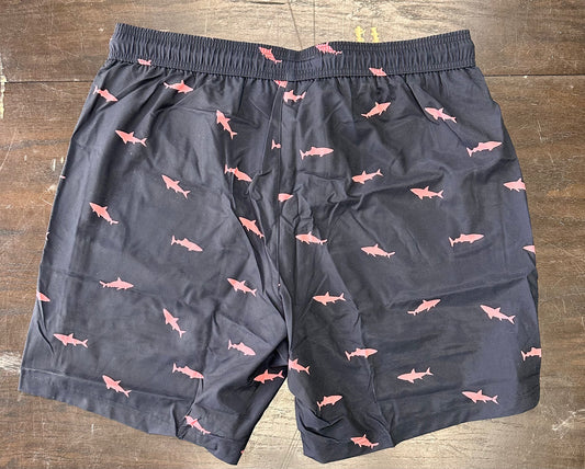 2 in 1 Mens Swim Trunks, 7 Inch Swim Suit Board Shorts (Size XXL)