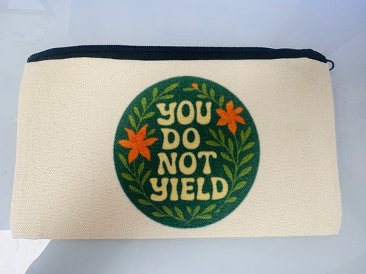 Zippered Canvas Bag You Do Not Yield Throne of Glass