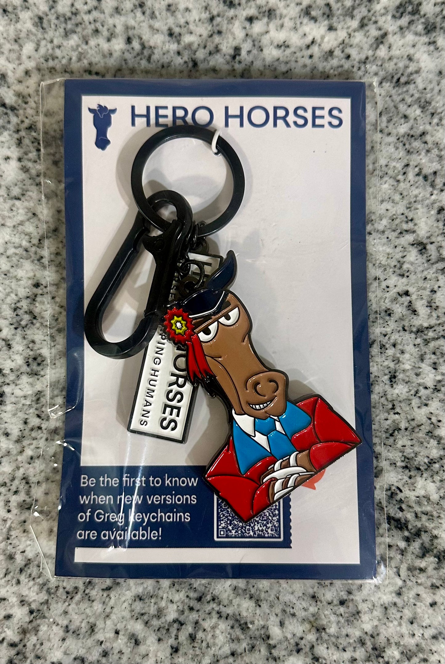 Hero Horses “Jumper Greg” keychain