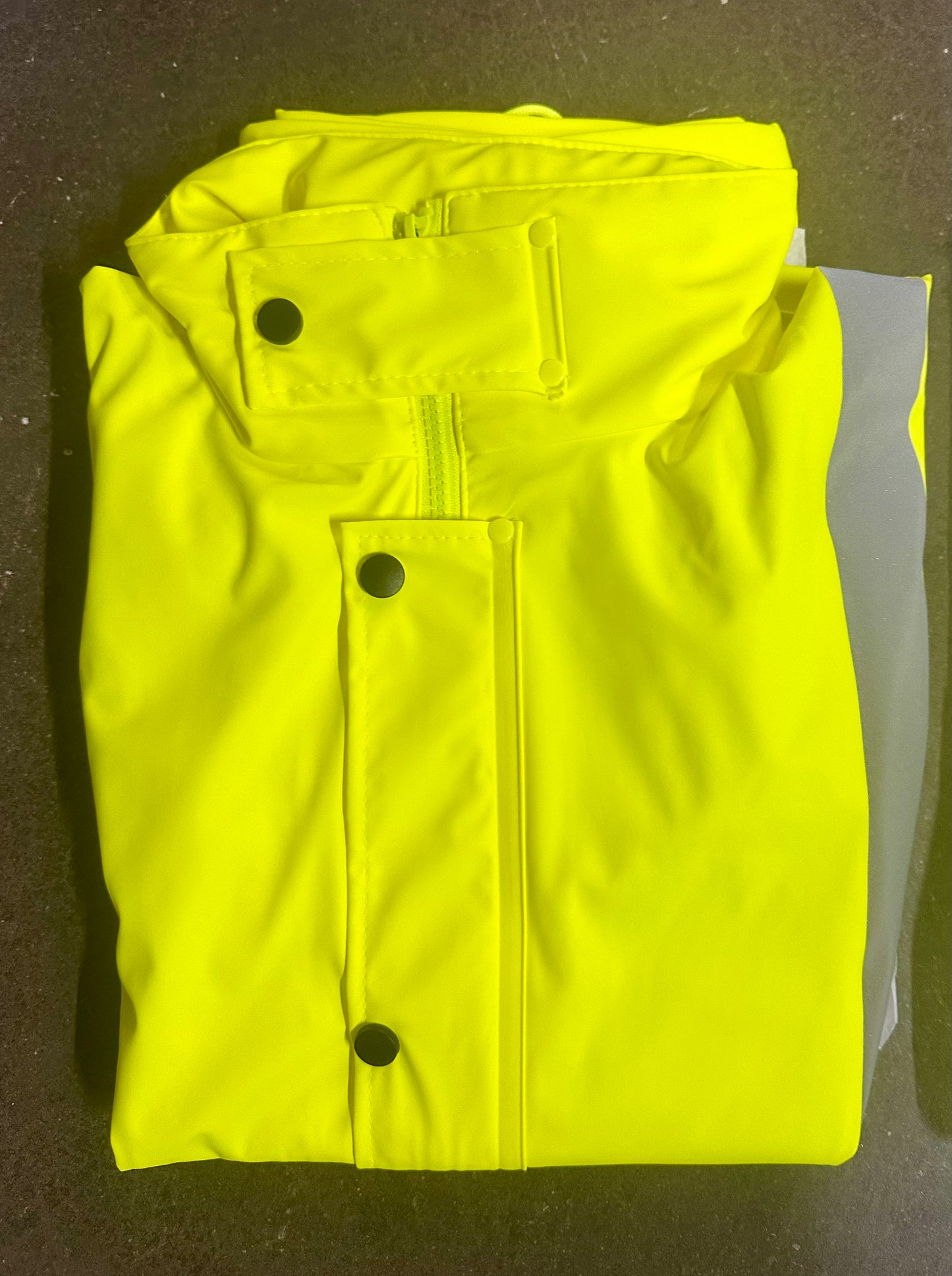 Safety Rain Set/Jacket Reflective High Visibility Yellow Black JK-03 / Pants Lime ANSI 150D Heavy Duty PANTS-03(Size Small)s