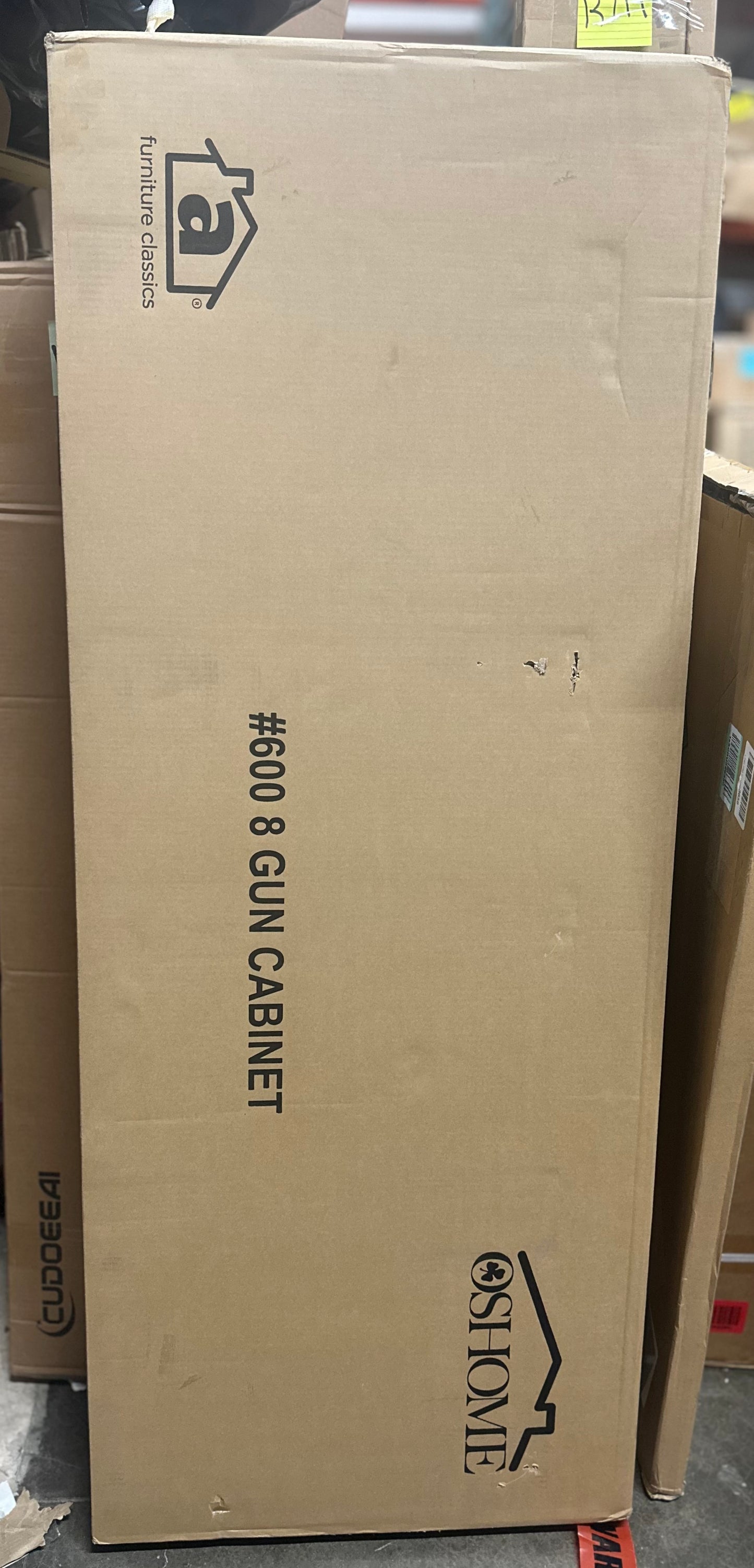 American Furniture Classics 8 Gun Cabinet with locking tempered glass door (R713)