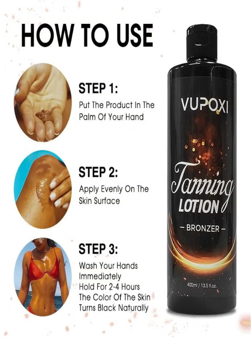 Natural Bronzer Tanning Lotion Organic Coconut oil Self Tanner Tanning Lotion