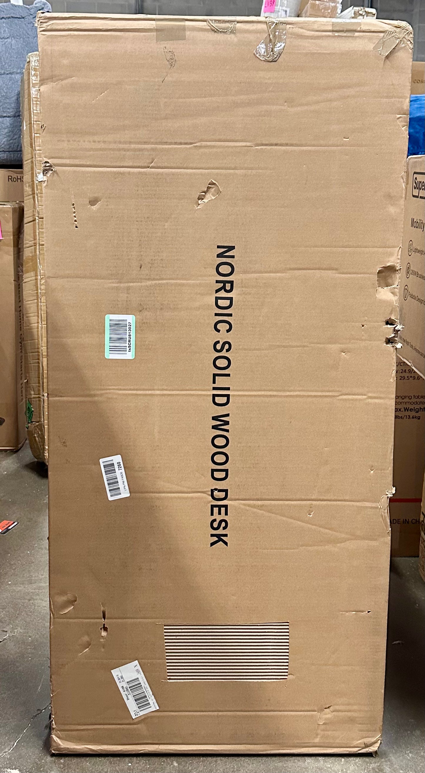 Solid Wood Desk with Drawers, Small Computer Desk for Small Spaces, Gaming Study Home Office Desks for Work, Student PC Desk for Bedroom, Escritorios para Cuartos (Walnut Color, 47inch) O472)