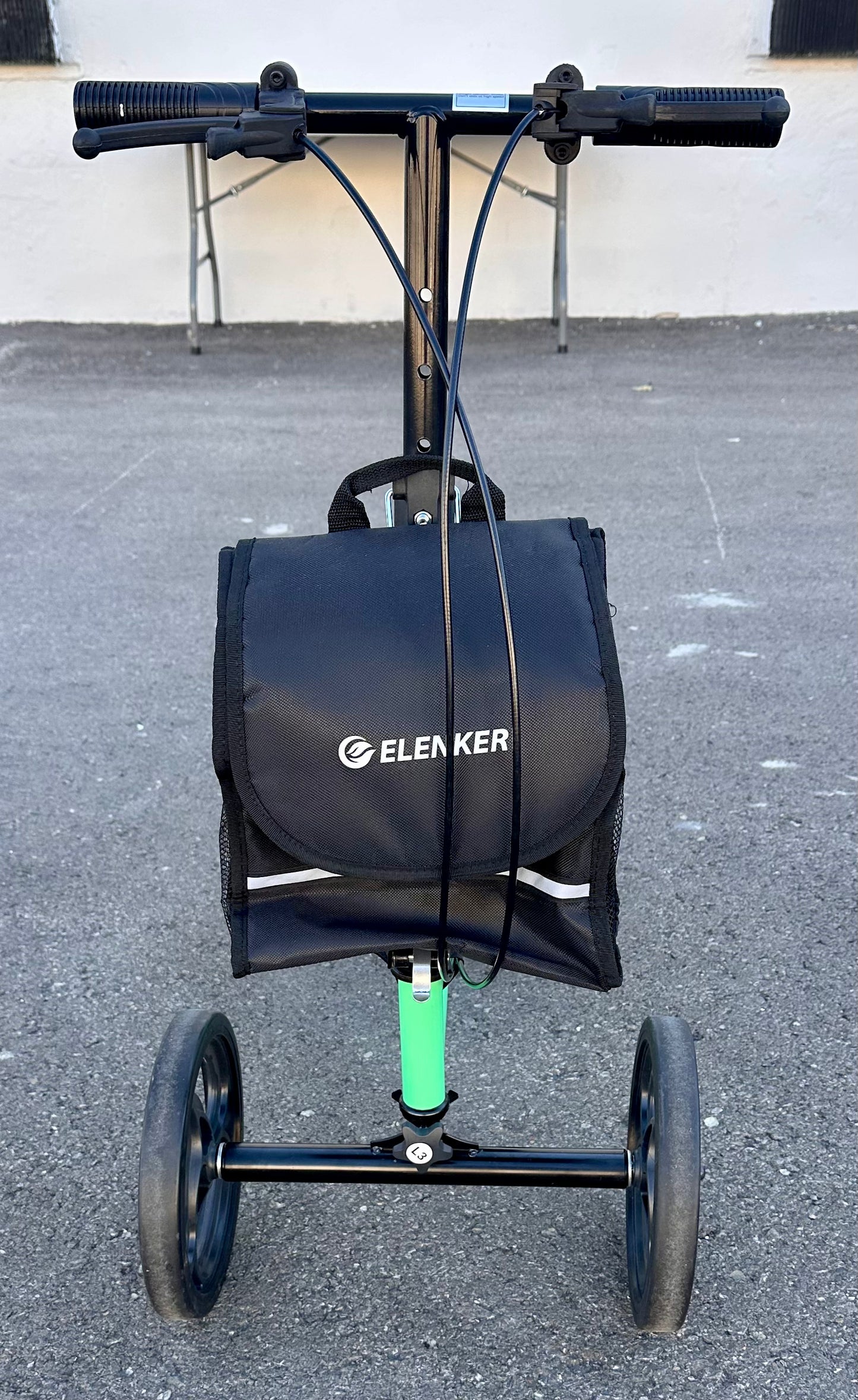 ELENKER Steerable Knee Walker Deluxe Scooter for Foot Injuries, Compact, Crutches Alternative (R688)