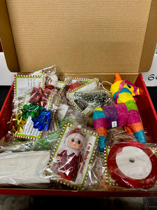 Fun Elf on the Shelf Activities Props, Elf Kit Christmas, Christmas on Shelf Kit, Elf Kits Best Christmas Countdown Gift for Xmas The Children's or Friends and Family (24 Days)