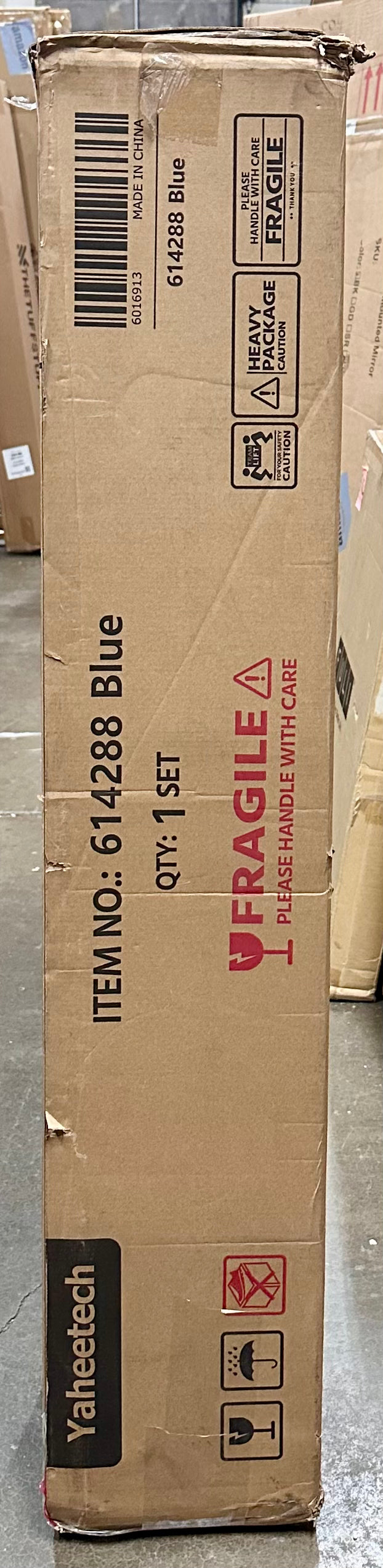 Yaheetech 8x8 Pop Up Canopy Easy Set-up Tent, Portable Outdoor Canopy Instant Tent, Commercial Gazebo with Wheeled Carry Bag & 4 Sandbags for Home, Party & Outdoor Activities, Blue (G920)