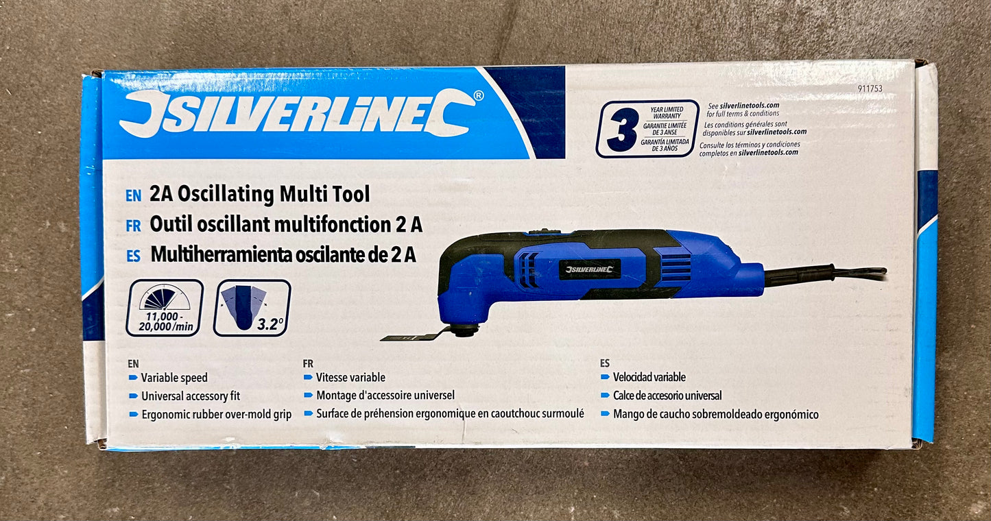 Silverline 2A Oscillating Multi-Tool, Corded, **NEW IN BOX