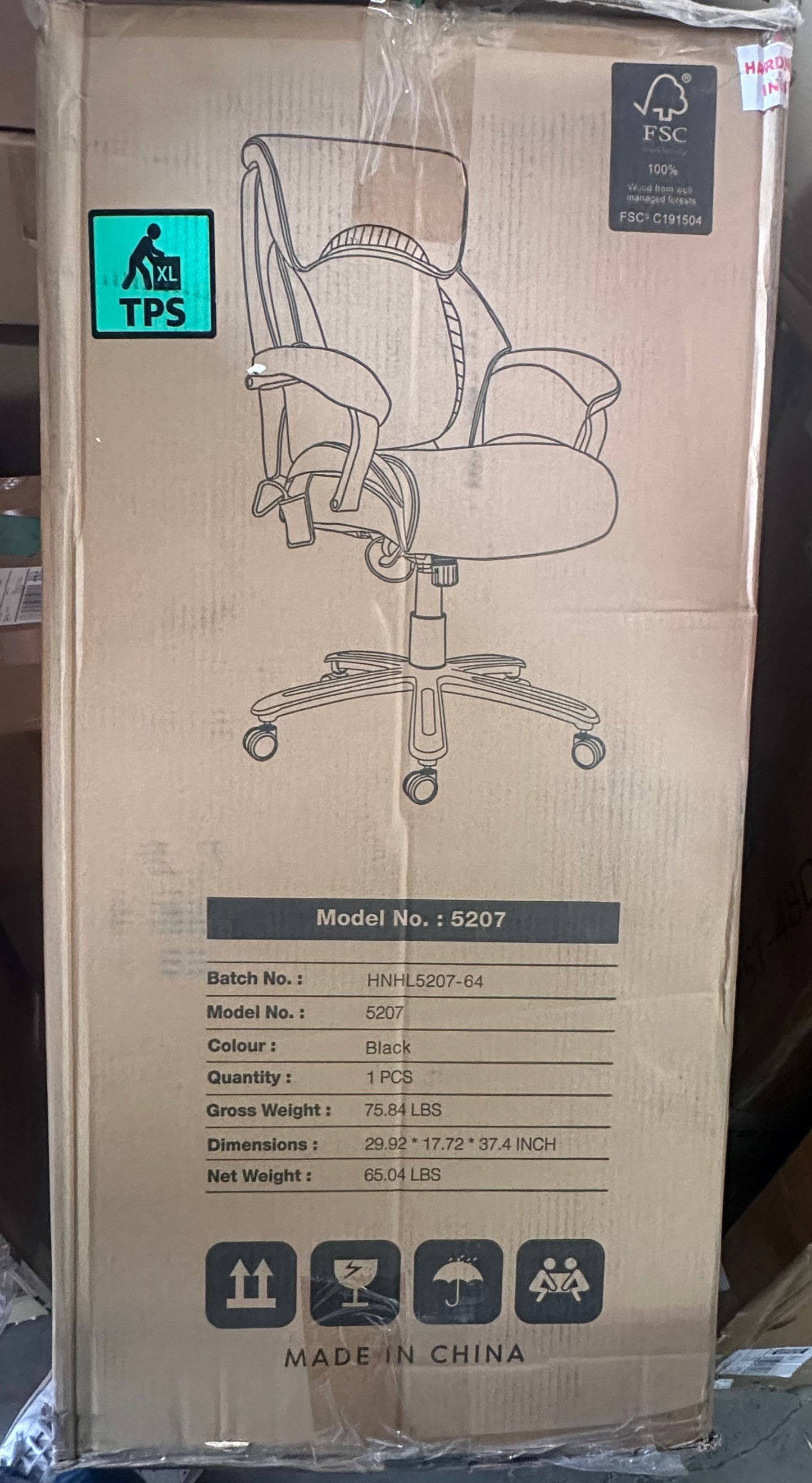 COLAMY Big and Tall Office Chair, 500lbs Capacity with Adjustable Lumbar Support and Headrest, Black (O447)
