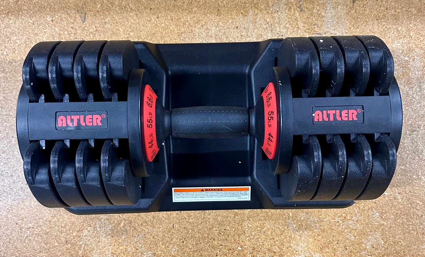 ALTLER Adjustable Dumbbell, 55LB Dumbbell Set with Tray for Strength Training Fitness (W496)