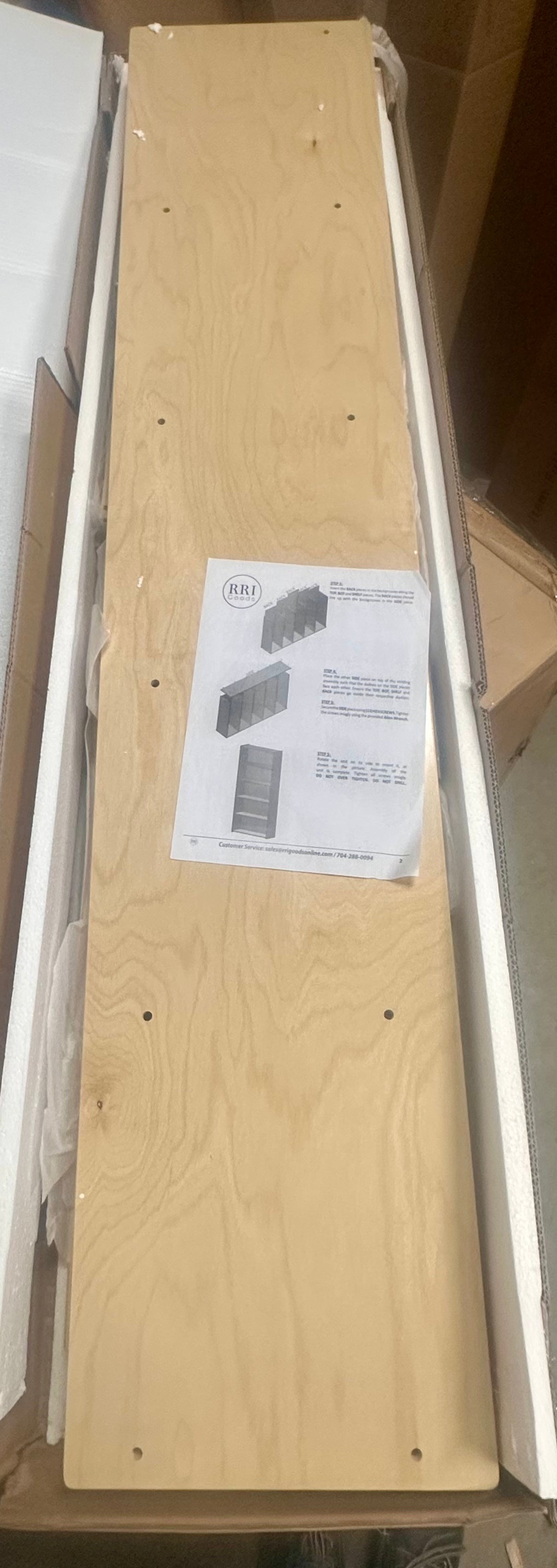 Classic Birch Book Shelf, Wooden Wall Organizer for Books, Toys, Office, and Kids Supplies, Natural (5 Tier - 60") (L1127)