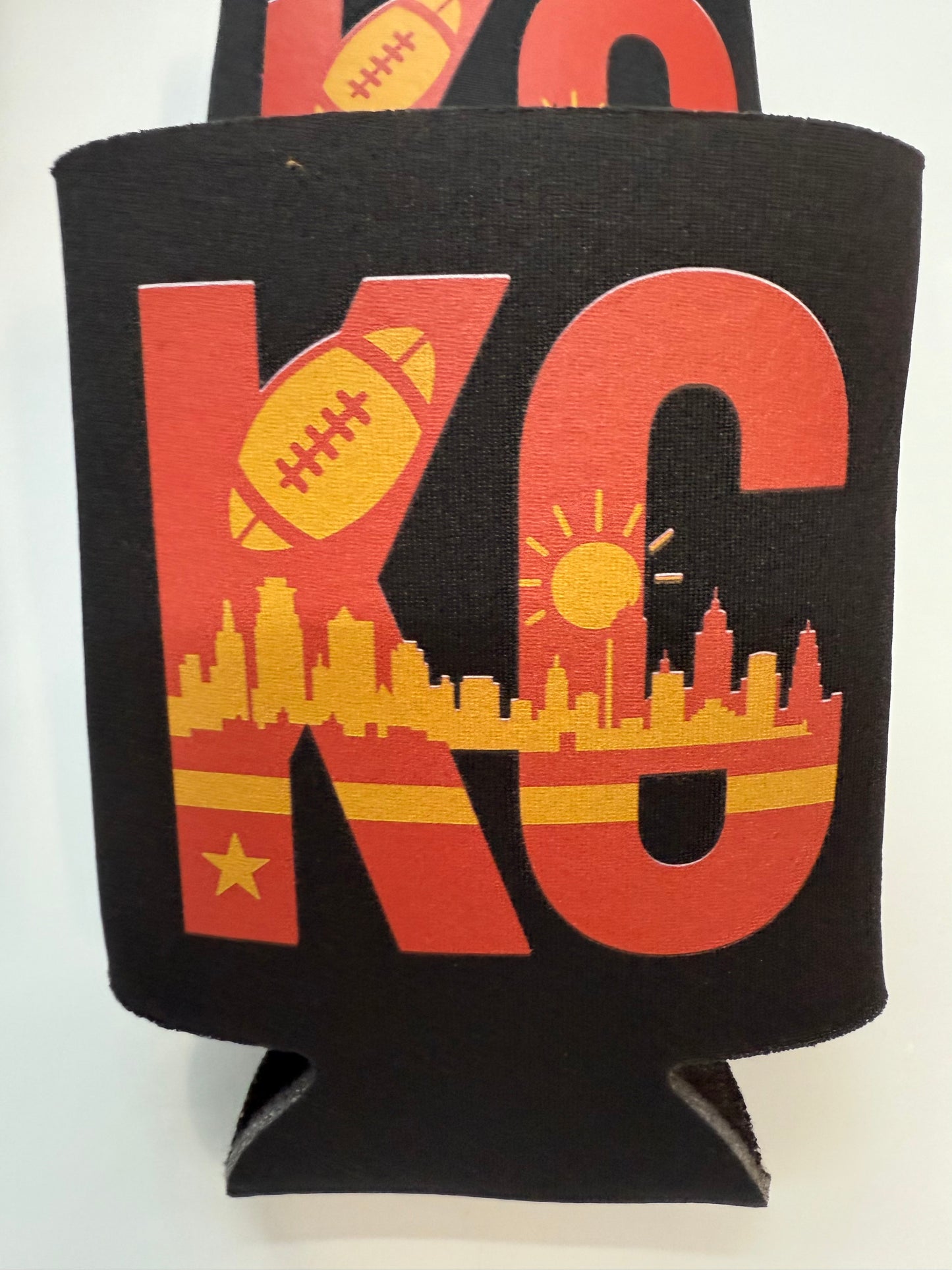 KC Football Koozies Set of 2