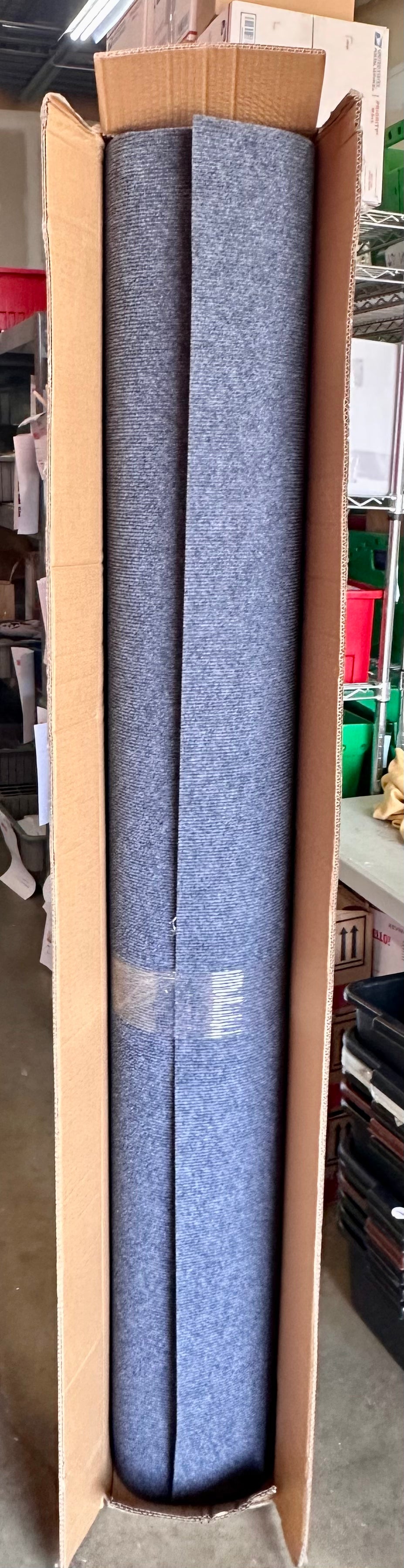 VEVOR Smokey Gray Marine Carpet 6 ft x 29.5 ft, Boat Carpet Rugs, Indoor Outdoor Rugs for Patio, Deck, Anti-Slide TPR Water-Proof Back, Outdoor Carpet (G914)