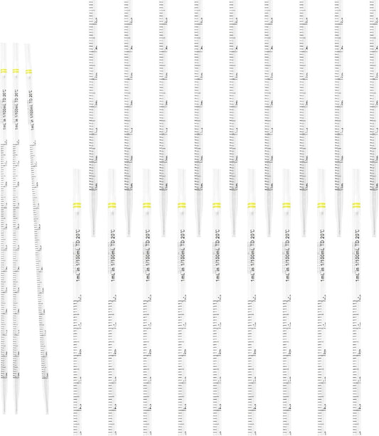 2ml Serological pipettes Disposable Plastic Polystyrene Pipettes, Individually Wrapped, Sterile, Pack of 100
