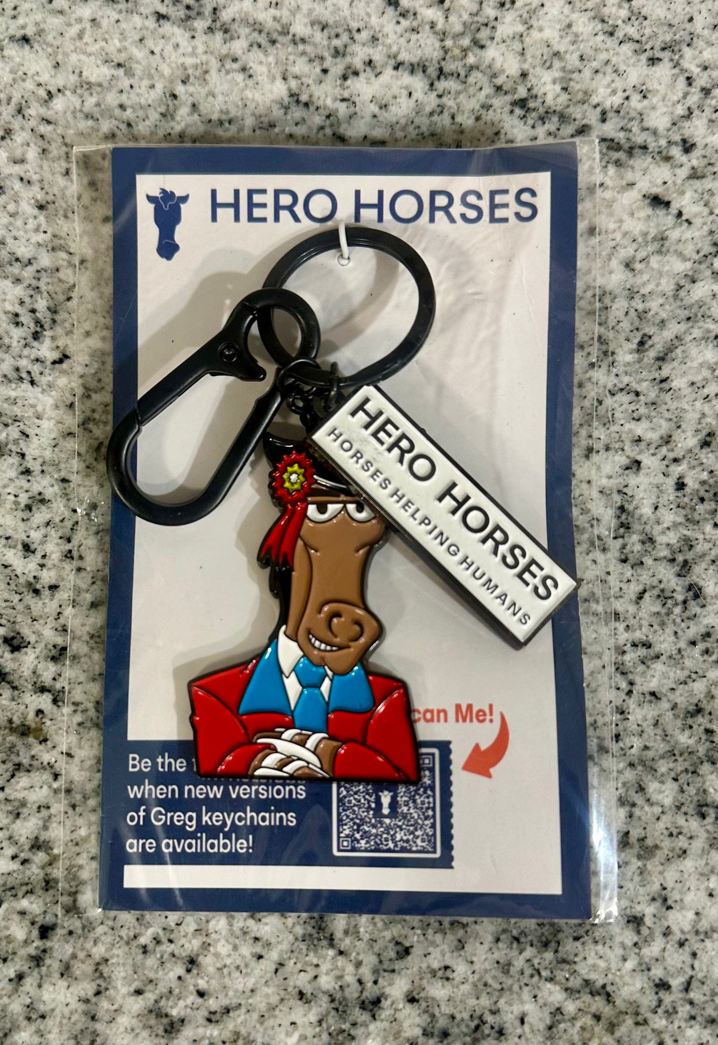 Hero Horses “Jumper Greg” keychain