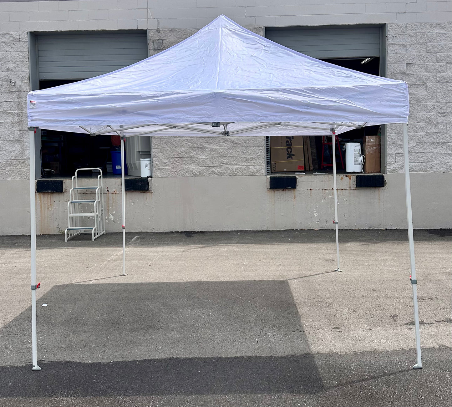 Eurmax USA Standard 10x10ft Patio Pop Up Canopy Tent for Outdoor Events, Commercial  Canopy with Heavy Duty Roller Bag,(White) (G802)