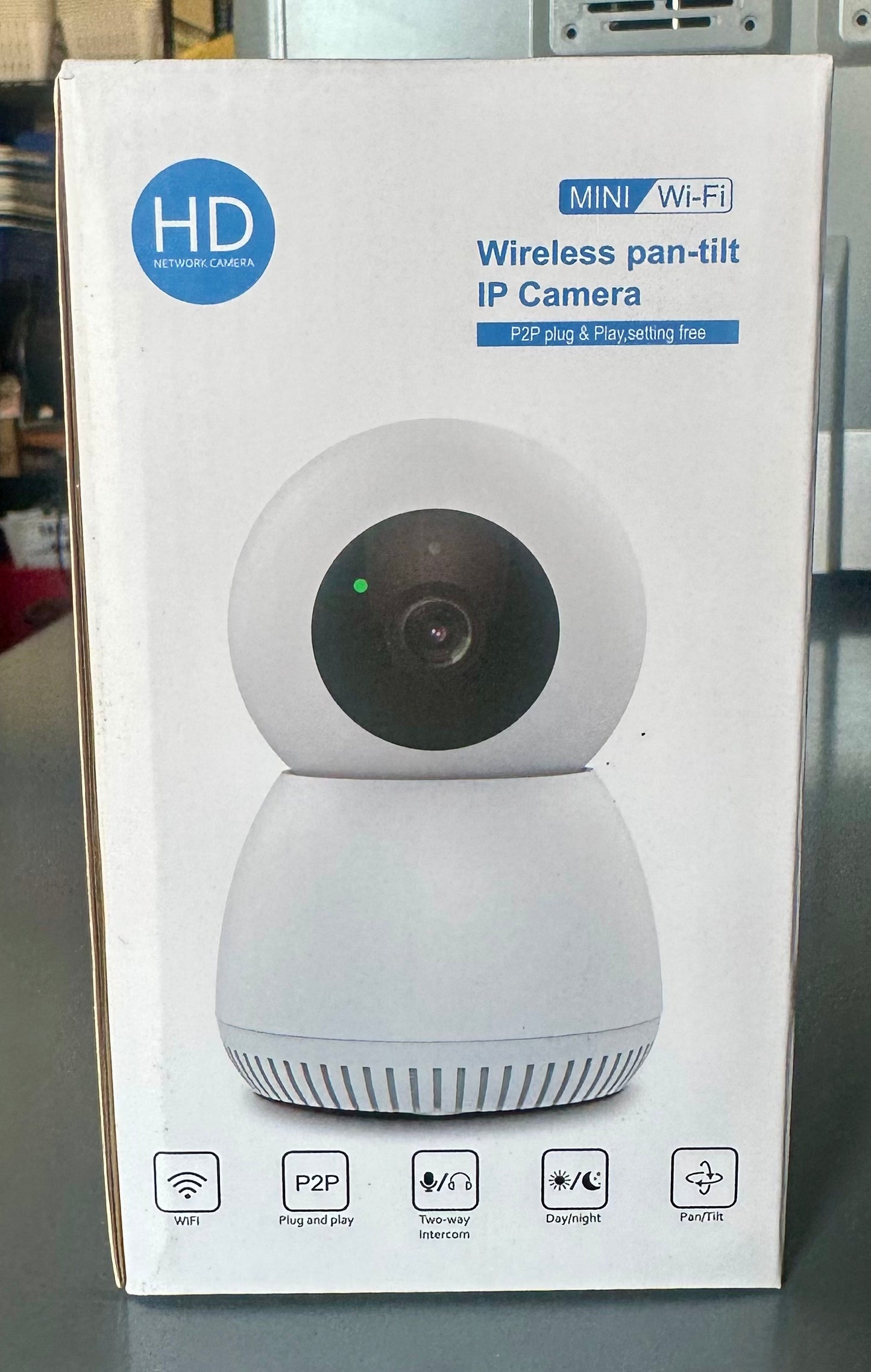 Hiseeu Security Camera, 5MP Wireless Monitor, 2.4G/5G, PTZ 360°, Auto Tracking, 2 Way Audio, Night Vision, PIR Detection