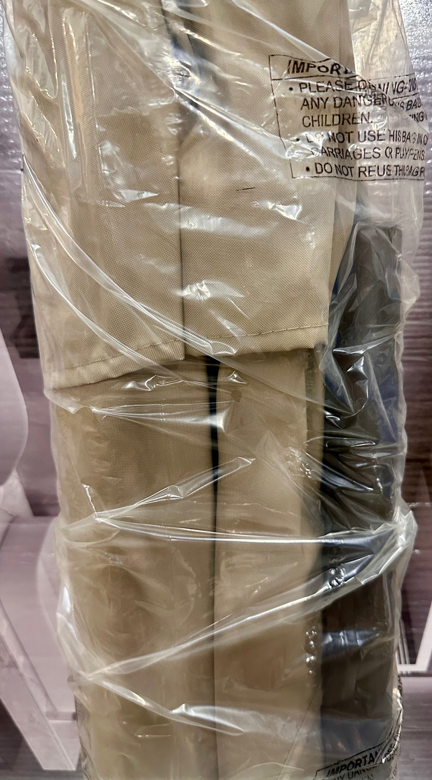 Bonosuki 10’× 6.5’ Patio Umbrella, Rectangular with Tilt and Crank - Sand (G1020)