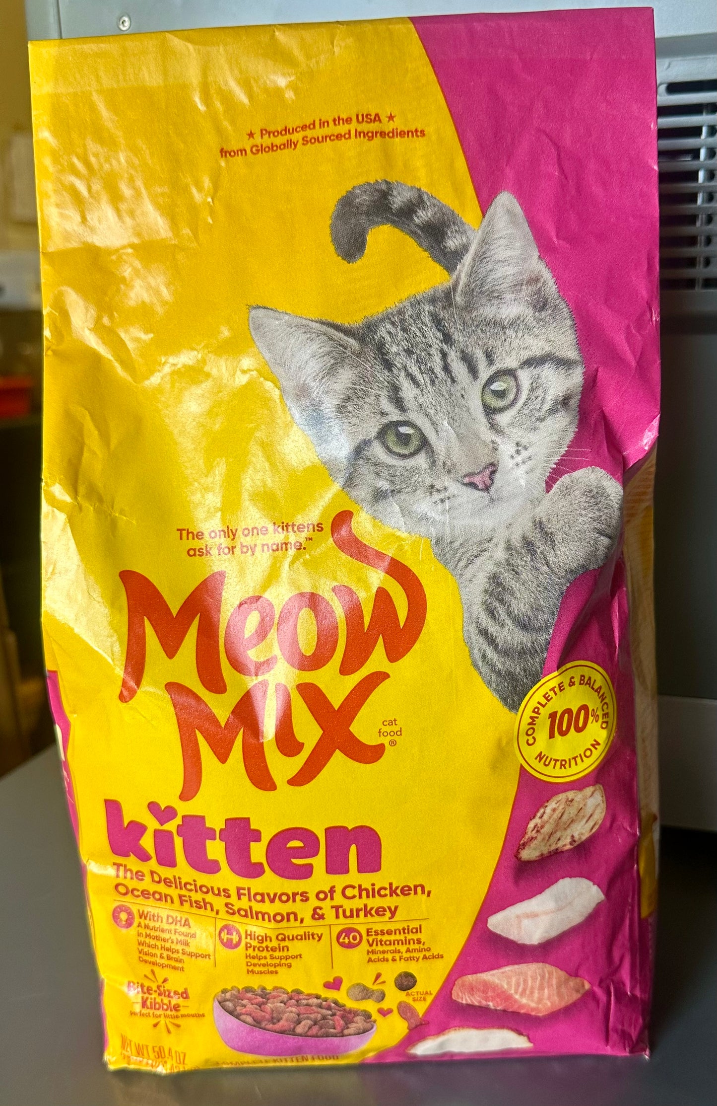 Meow Mix Kitten Li'L Nibbles Dry Cat Food, 3.15 Pounds (Pack of 2)