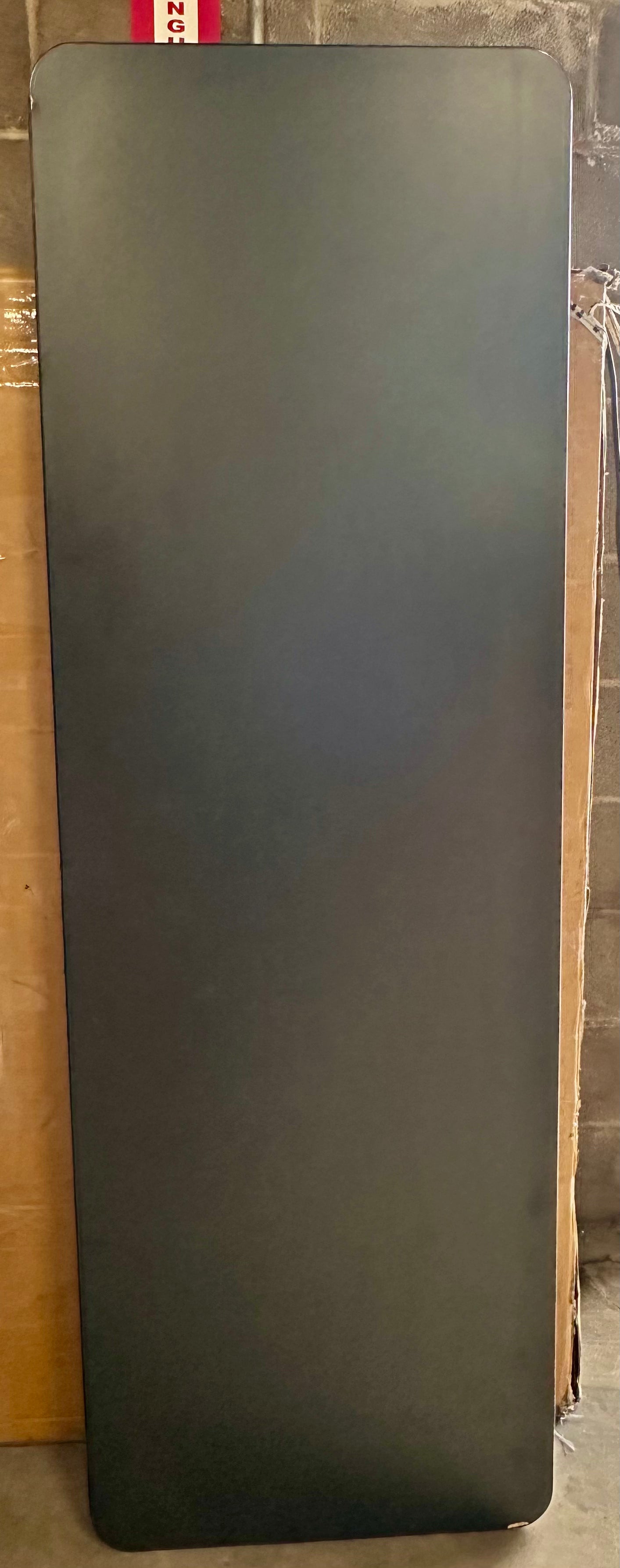 Correll 24"x72" Folding Seminar, Training or Classroom Table, Gray Granite Thermal Fused Laminate, Maximum Leg Room, Black Steel Frame, Made in The USA, Seats 3 (G887)