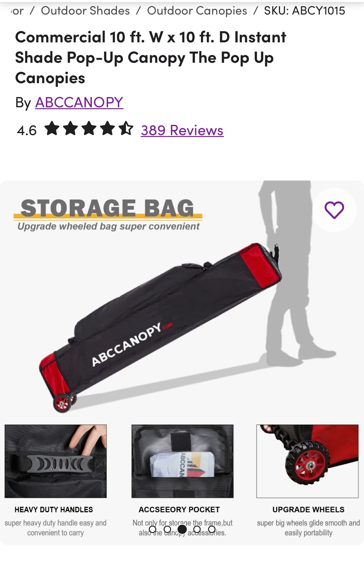 ABCCANOPY Easy Pop Up Canopy Tent with Sidewalls 10x10 Commercial - Series, Green (CP10)