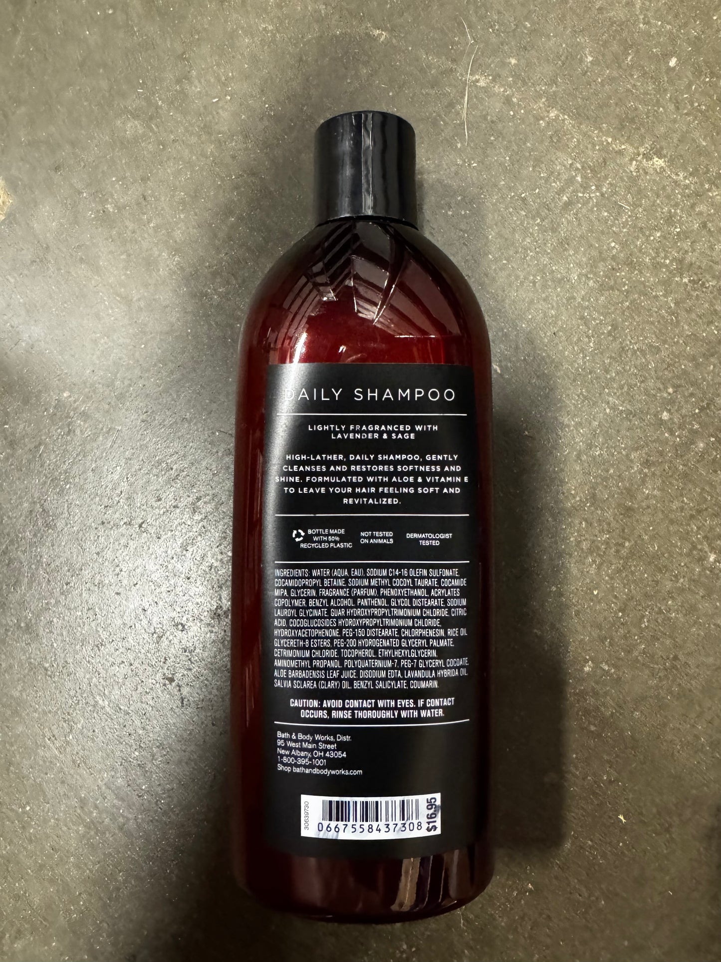 Bath & Body Works Set of Daily Shampoo with Aloe, Vitamins E & B5 Mens Essentials