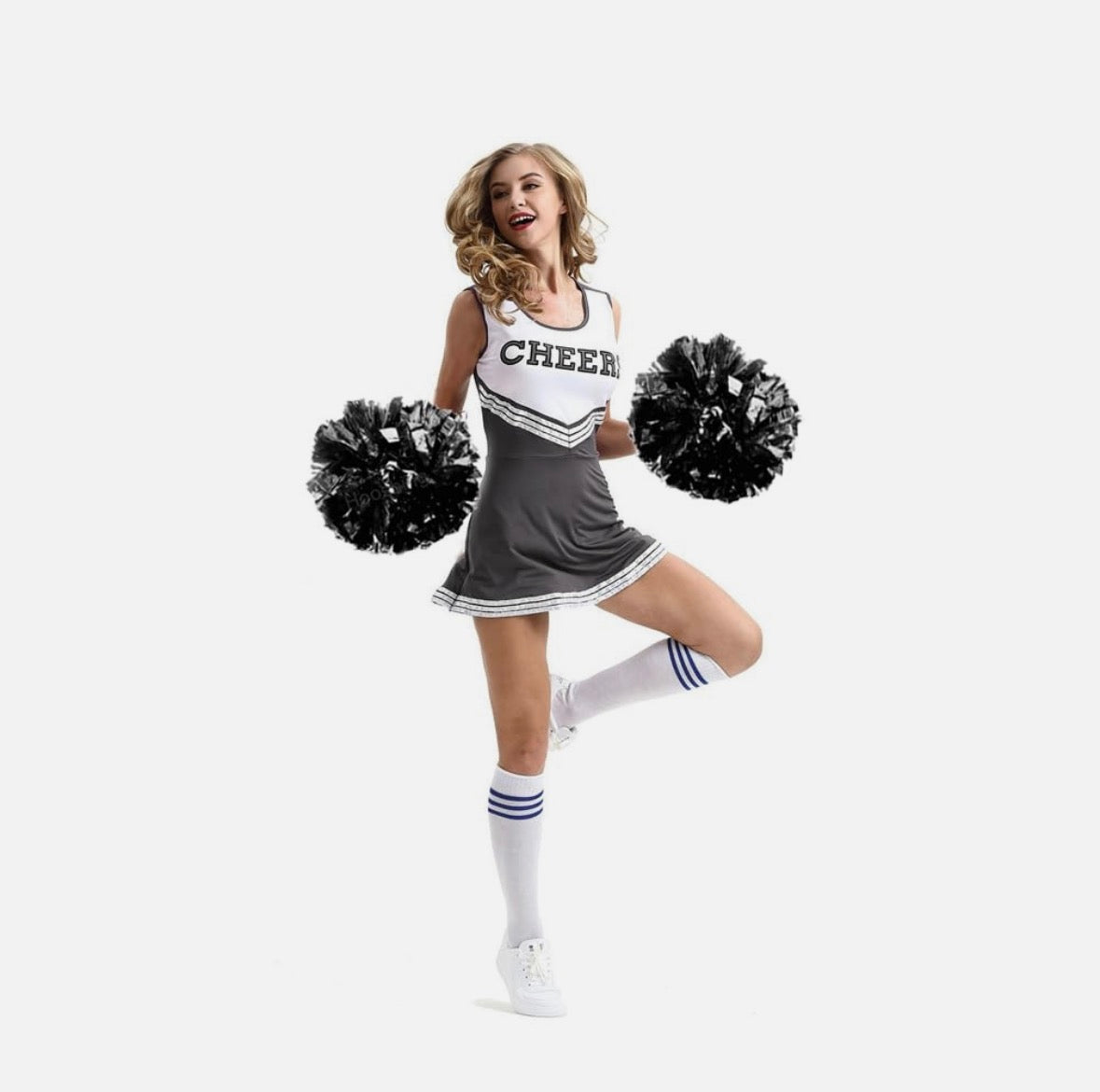 Hooshing 2 pcs Pom Poms, Black