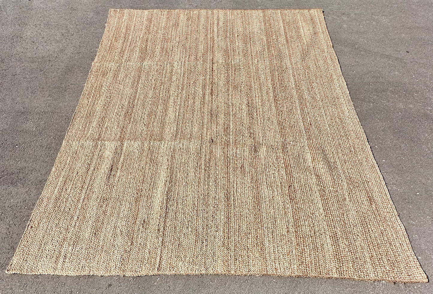 9x12 Jute Hand Woven Area Rug, Natural, Solid Farmhouse Design, Natural Fiber, For Bedroom, Living Room, Dining Room, Hallway, Office, Kitchen, Entryway (L1054)