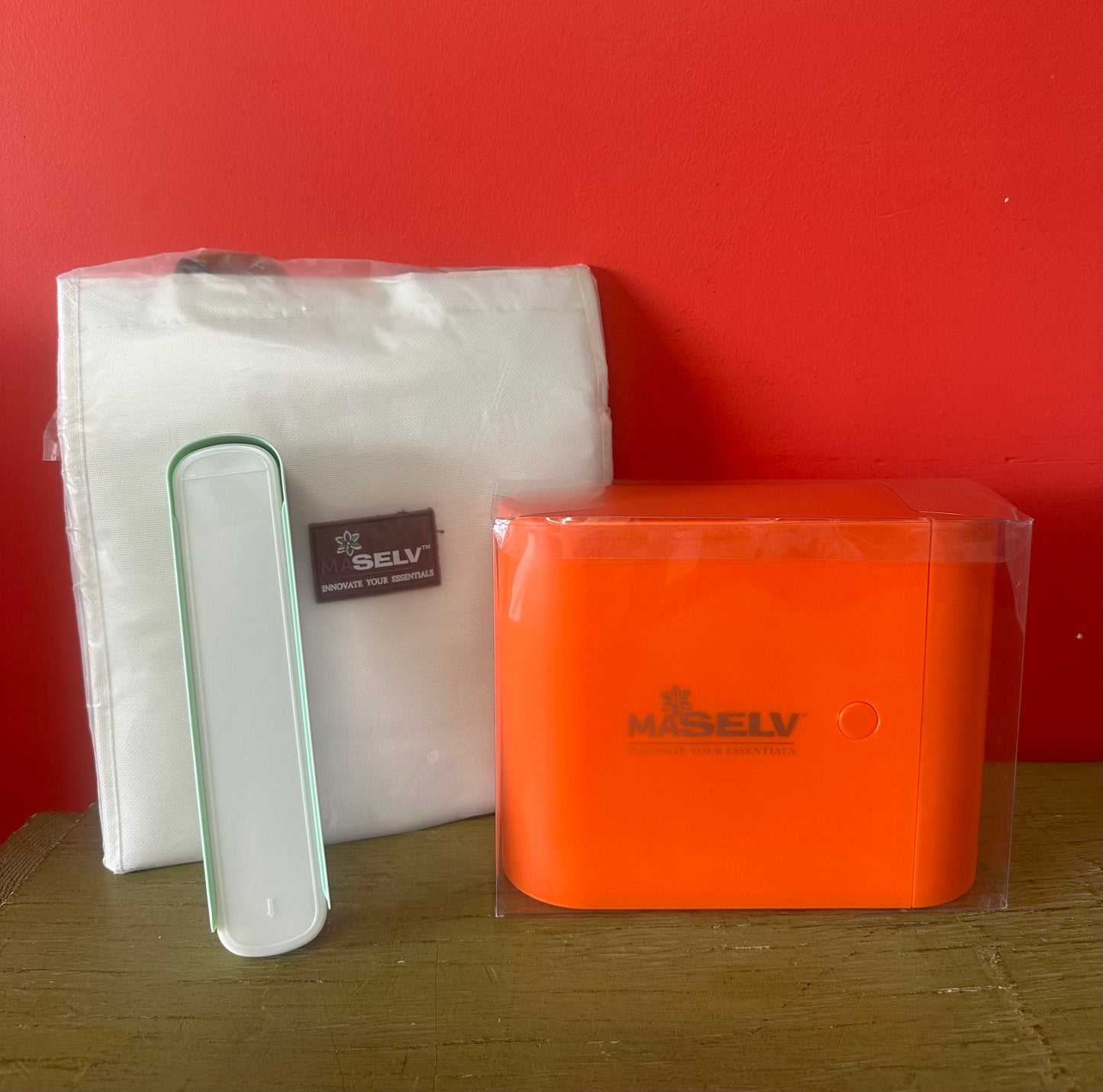 MASELV Meal Prep Box Set of 3 – Leakproof Dishwasher Safe Lunch Containers Adult Box with Utensils – Portable Microwave Snack Boxes for Adults – Insulated Cute Lunch Box (ORANGE)