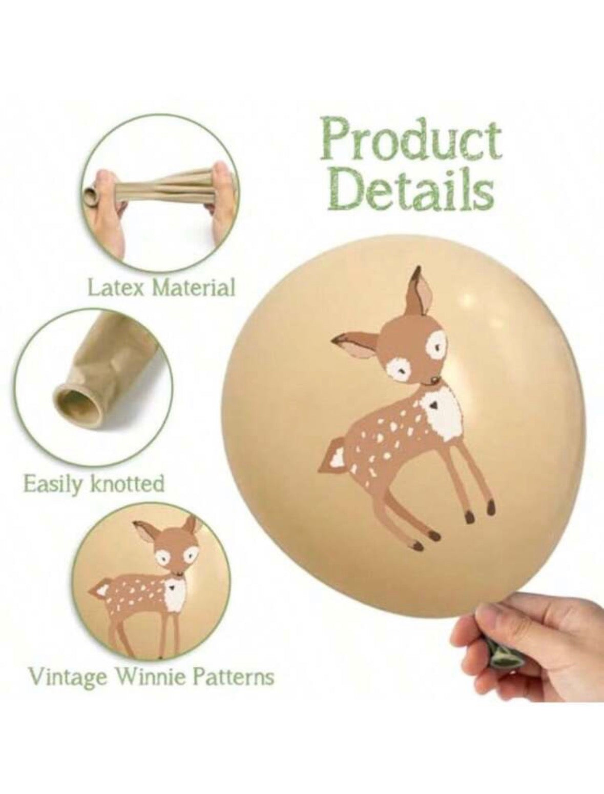 24Pcs Woodland Animals Balloon