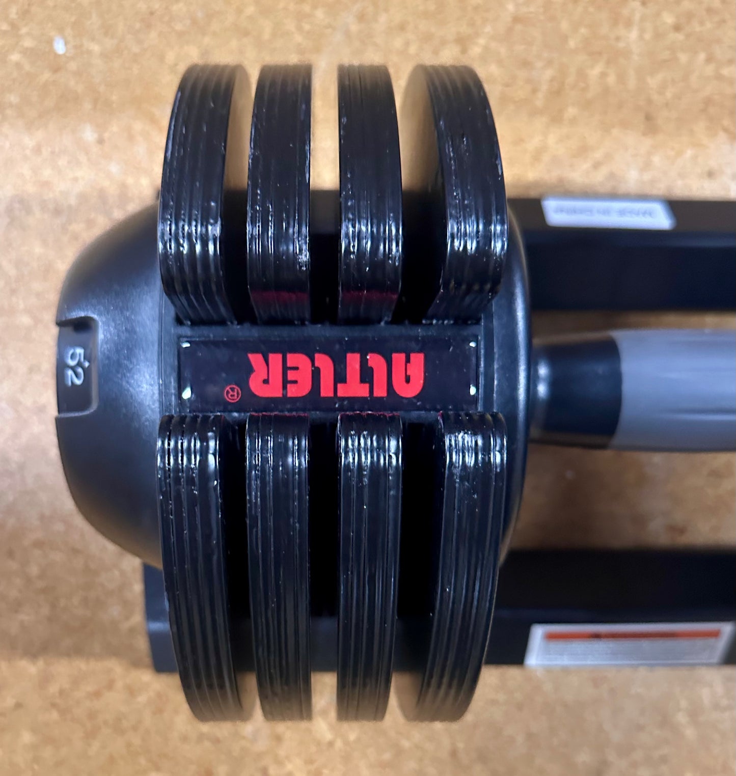 ALTLER 52LBS Single Adjustable Dumbbell with Secure Locking Mechanism for Safe & Customizable Strength Training (W497)