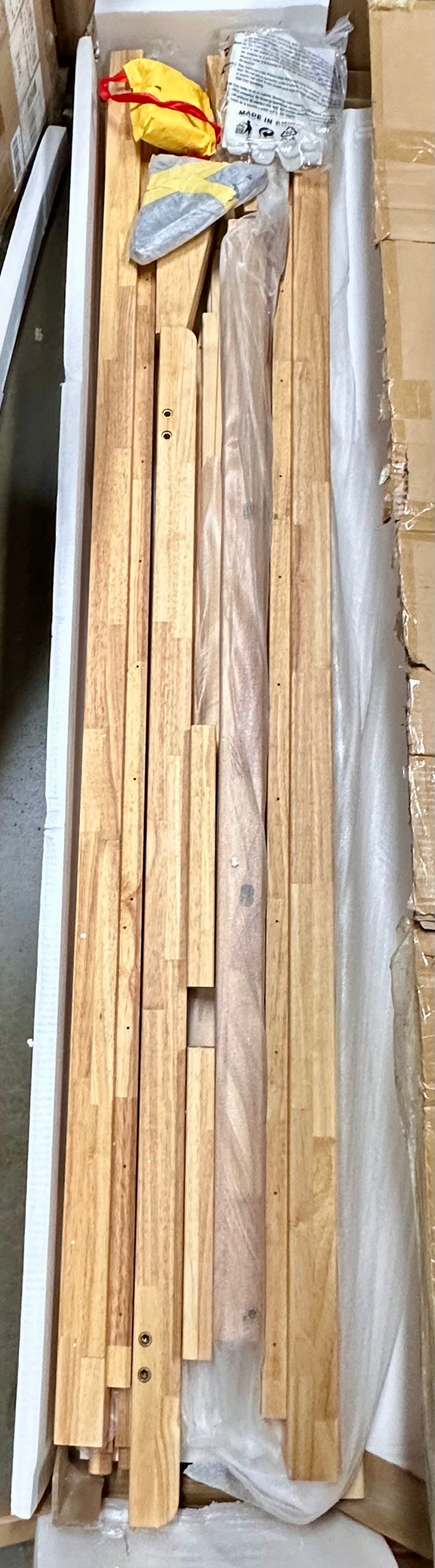 Full Platform Bed Base - 14” Solid Wood Mattress Foundation with Support Slats and Legs, Full-Size Rubberwood Simple Bed Frame (B1194)