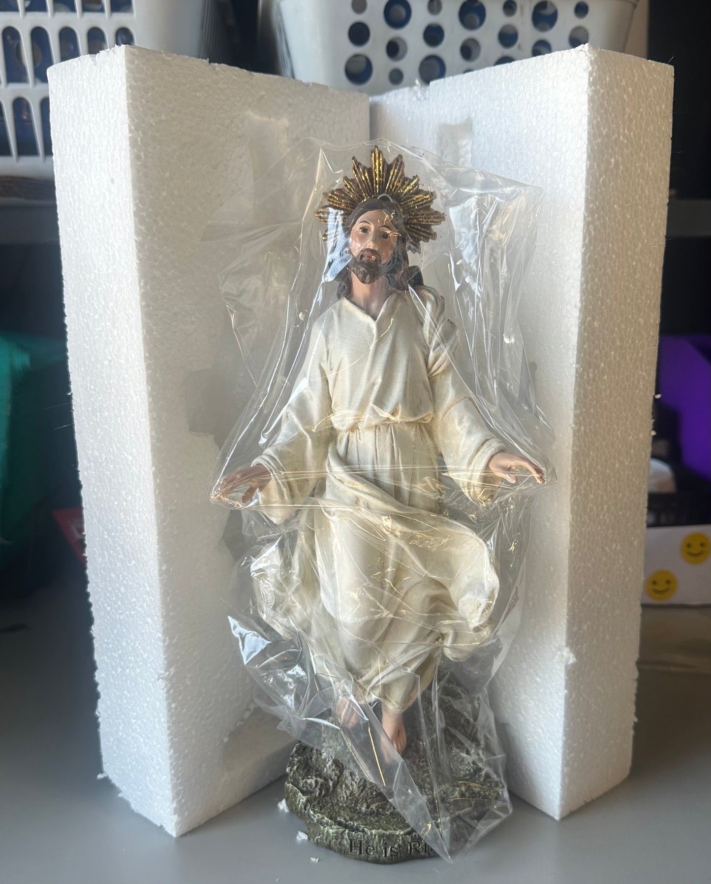 Joseph's Studio by Roman 12" Christ is Risen Statue Religious Easter Tabletop Decor, Religious Gift