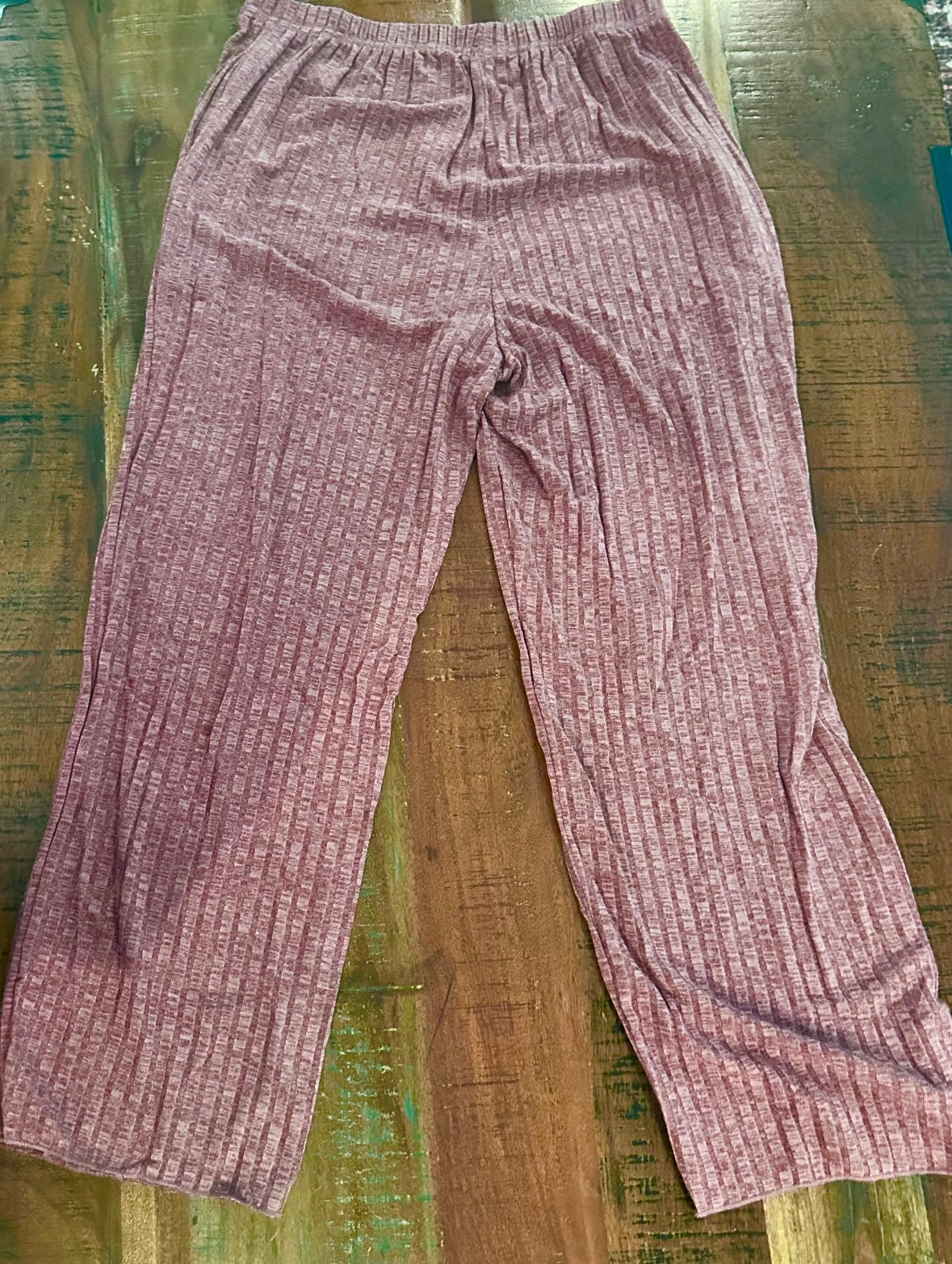Women’s 2 Piece Outfit, Matching Lounge Set, Cozy Knit Pajamas, Oversized Loungewear (Size Large)