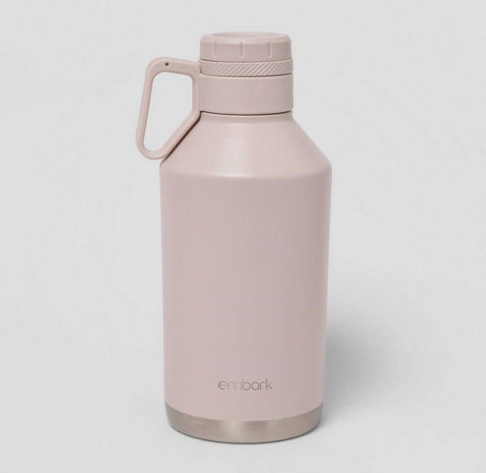 64oz Stainless Steel Growler Pink - Embark™: Vacuum-Insulated Canteen