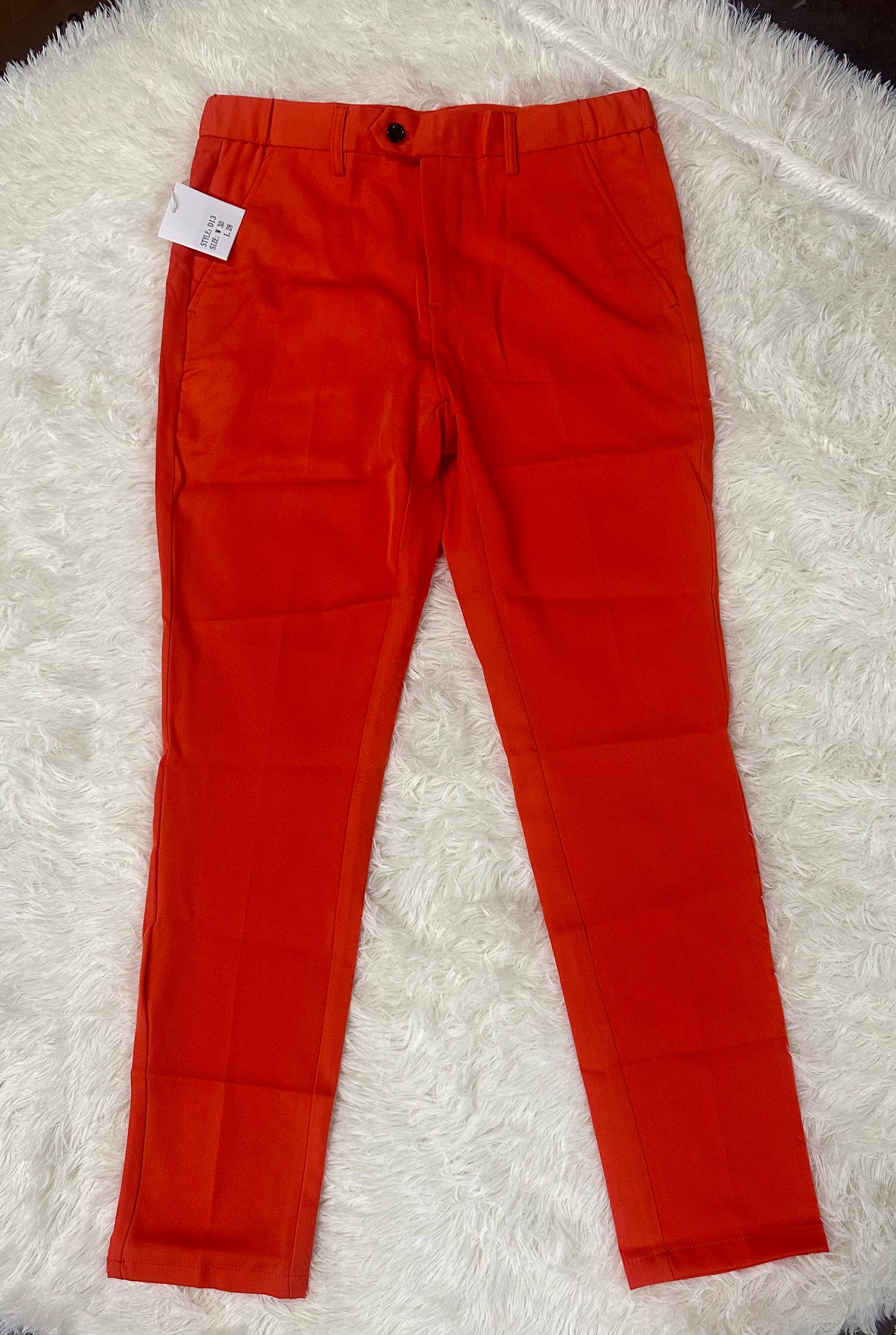 Keevoom Mens Stretch Skinny Flat-Front Fashion Style Comfy Solid Casual Slim Fit Business Dress Chinos Pants (Size 30)