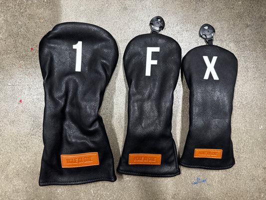 Golf Club Head Covers, Driver Head Covers, Soft Lining to Protect The Club, Fairway Hybrid Wood Headcover with Interchangeable No. Tags, 3 Wood Headcover, Golf Accessories