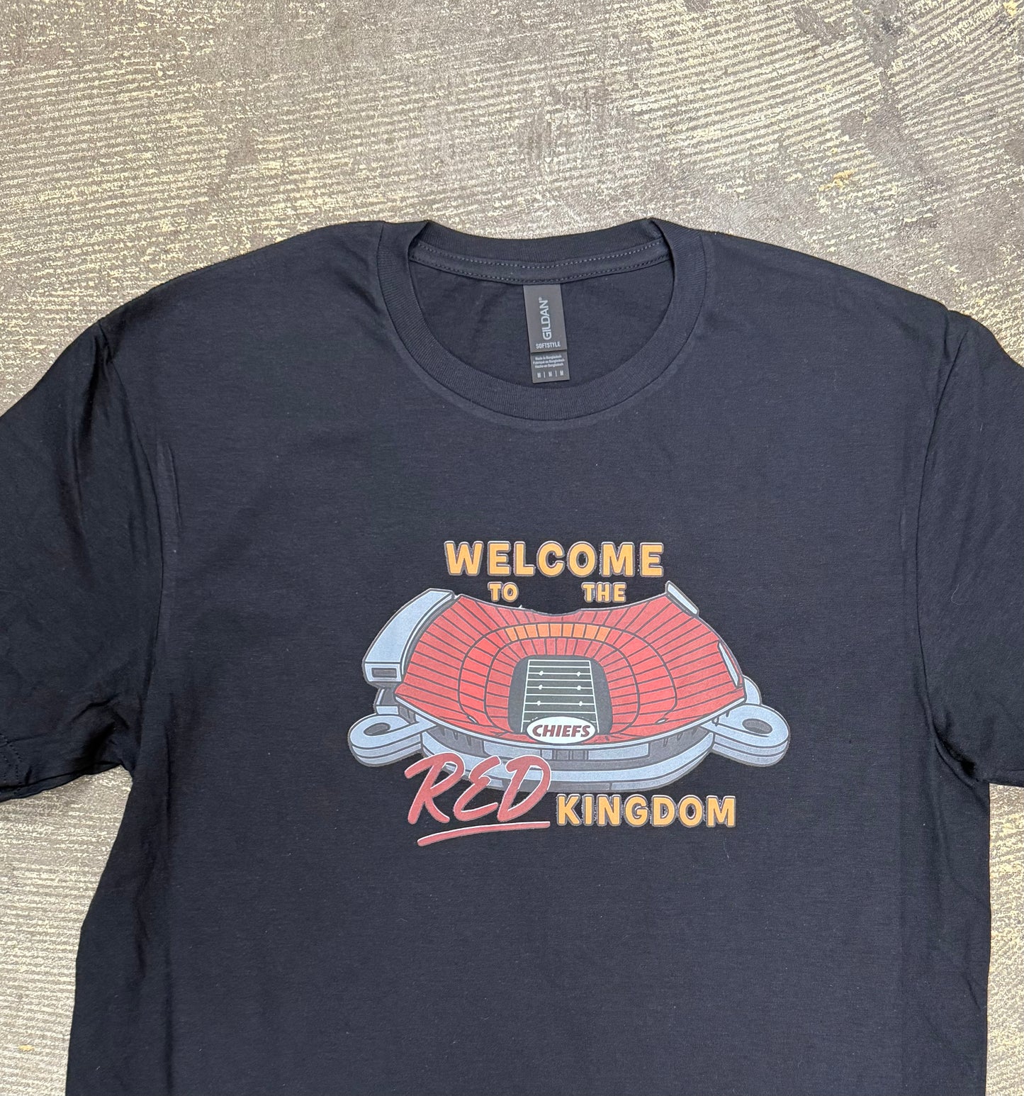 Red Kingdom Crew Sweatshirt with a Free Koozie