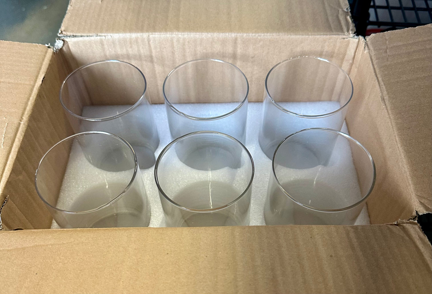 6 Piece, Glass Cylinder Vases for Centerpieces, 6 Inches Clear Bud Vases for Wedding Decorations, Floral Vase Bulk Flower vases,Tall Glass Hurricane Candle Holder for Table Shelf, Party.