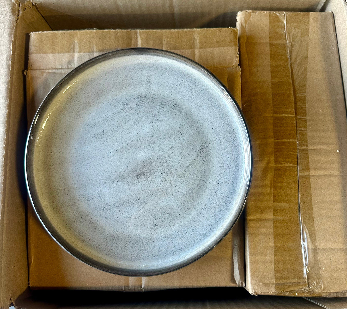 Eater x Zwiesel Fortessa Celestre Stoneware, 16 Piece Dinnerware Set (Service for 4), Borealis Silt