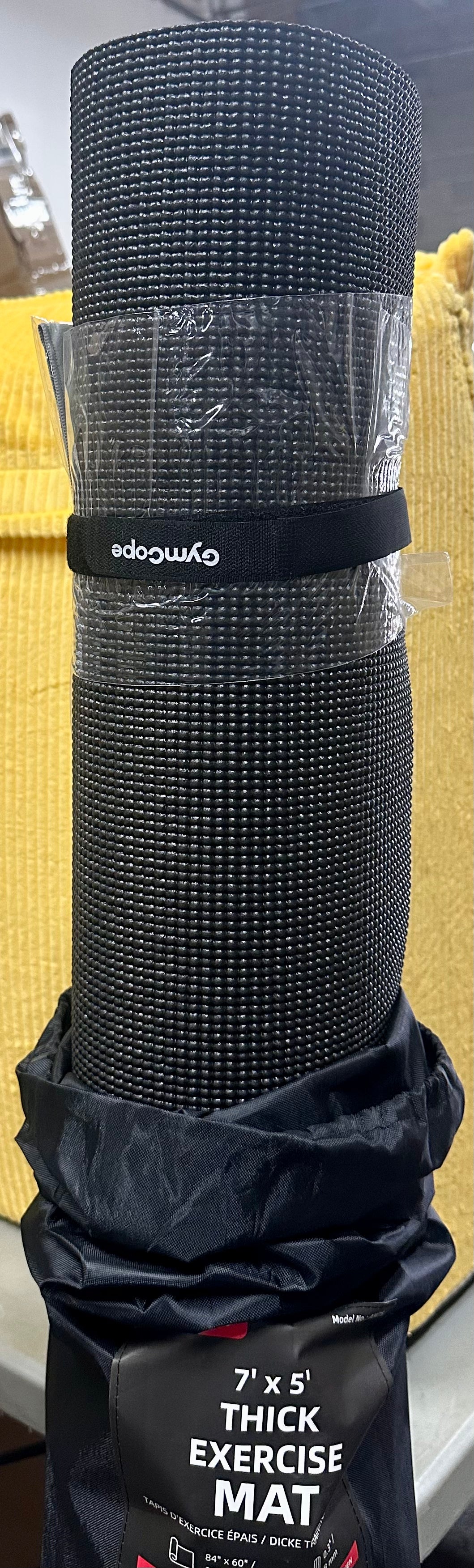 Extra Large Exercise Mat, 7'x5', 8mm Thick, Workout Mat for Home Gym & Garage Flooring, Shoe-Friendly, High-Density, MMA, HIIT, Weight Lifting, Cardio&Strength (W508)