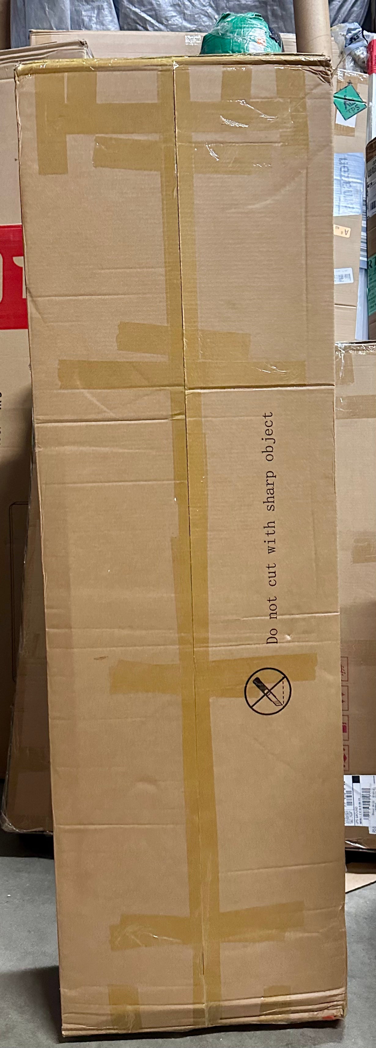 YITAHOME LED Farmhouse TV Stand for 75 Inch w/Outlets, Modern Entertainment Center with Glass Doors and Adjustable Storage Shelves, Media Console TV Cabinet for for Living Room, White/Black (L1064)