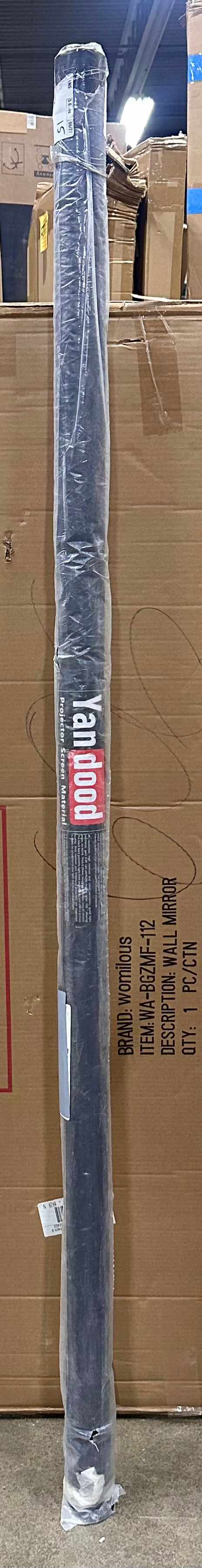 Projector Screen Material Ambient Light Rejecting Fabric 69x118 inch for Max 130 inch 16:9 Screen DIY, Black Backing 4K Ultra HD Front Projection EVA Polymer Material (Grey) (R788)