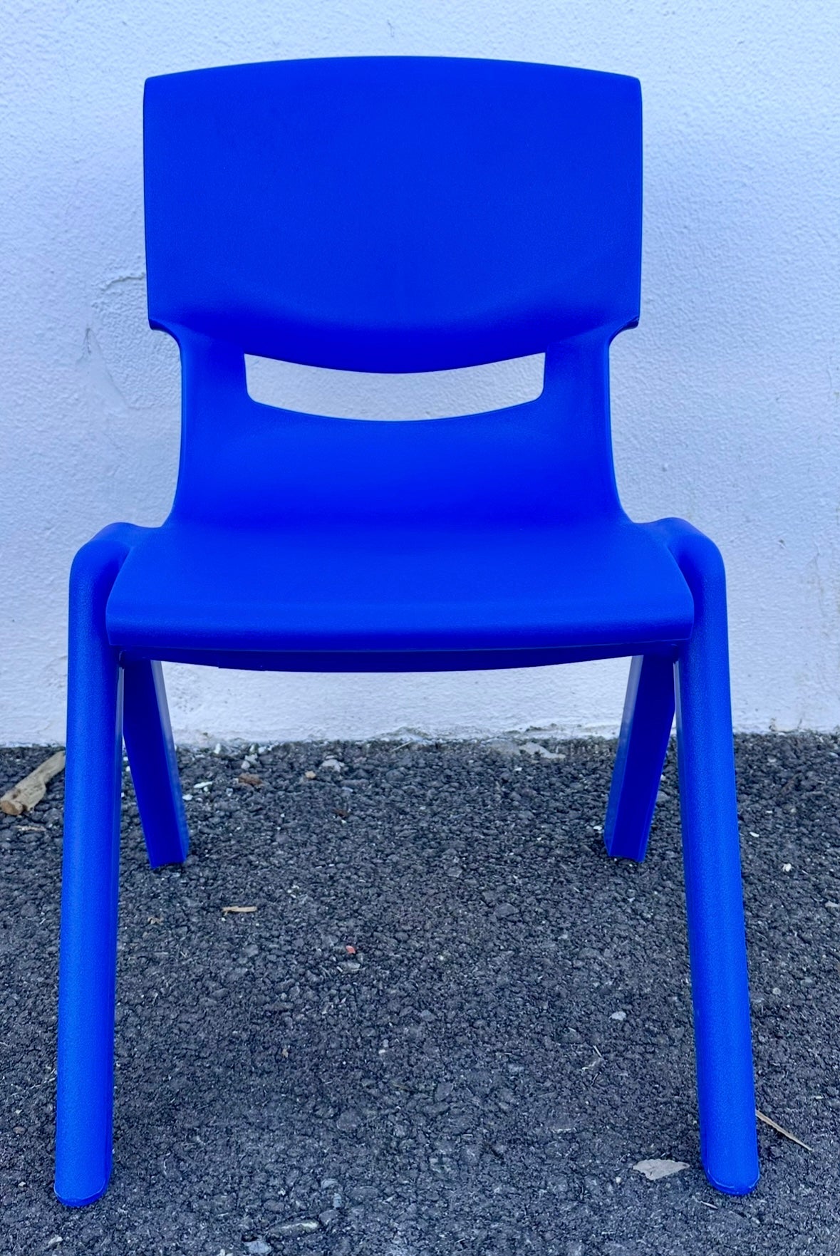 10 Chairs -  12in Plastic School Stack Chair, Classroom Furniture, Blue, 10-Piece (R723)