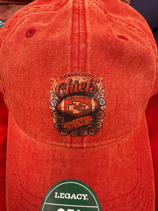 Chiefs Distressed Adjustable Ball Cap