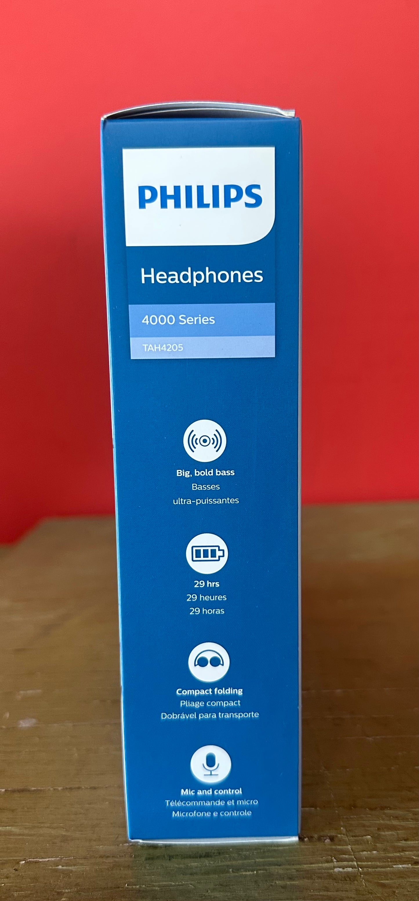Philips TAH4205 Wireless On-Ear Headphones (Blue)